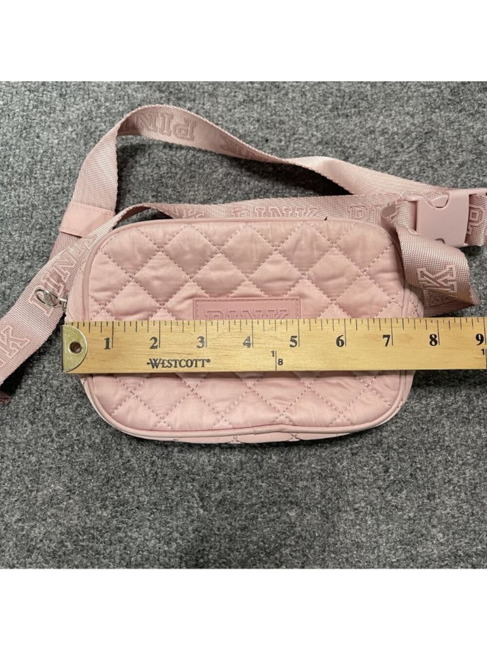 Victorias Secret PINK Quilted Pink Belt Bag Fanny Pack - Picture 7 of 7